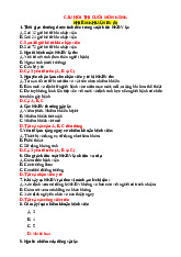 Tổng hợp Câu trắc nghiệm Kiểm soát nhiễm khuẩn | Đại học Bách Khoa Hà Nội