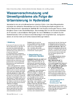 Wasserverschmutzung und  Umweltprobleme als Folge der  Urbanisierung in Hyderabad | Thực hành ngôn ngữ | Đại học Khoa học Xã hội và Nhân văn, Đại học Quốc gia Thành phố HCM