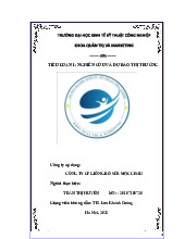 Công ty CP giống bò sữa Mộc Châu | Tiểu luận nghiên cứu và dự báo thị trường