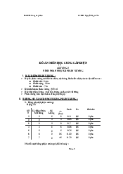 Đồ án môn học cung cấp điện |  Trường đại học Điện Lực