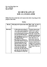 Đề kiểm tra giữa kì môn luật hành chính | Trường Đại học Luật, Đại học Quốc gia Hà Nội
