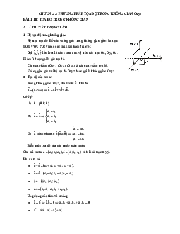 Các dạng bài tập VDC hệ tọa độ trong không gian Toán 12