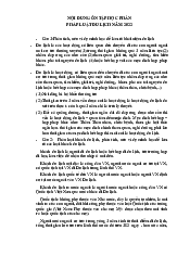 Ôn tập Pháp luật Du lịch - Pháp luật đại cương | Trường Đại học Văn hóa Hà Nội