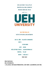 Bài thu hoạch câu hỏi |  môn tư tưởng Hồ Chí Minh