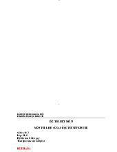 Đề thi và đáp án lịch sử học thuyết kinh tế - Chủ nghĩa xã hội khoa học | Trường Đại học Kinh tế, Đại học Quốc gia Hà Nội