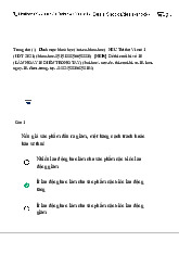 Đề thi cuối kỳ môn Kinh tế vi mô | Trường Đại học Kinh Tế Quốc Dân
