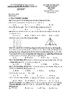 Đề học kì 2 Toán 7 năm 2022 – 2023 trường Nguyễn Tất Thành – Hà Nội