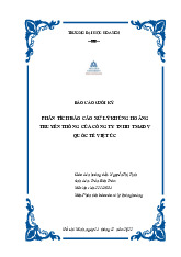 Báo cáo Phân tích xử lý khủng hoảng truyền thông TNHH TM&DV Việt Úc | Đại học Hoa Sen