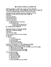 Đề cương môn Luật kinh tế | Đại học Nội Vụ Hà Nội