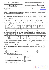 Đề thi thử TN 2025 môn Toán cụm Cẩm Giàng, Bình Giang, Thanh Miện – Hải Dương có đáp án