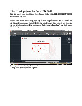 Cách Crack phần mềm AutoCAD 2018 - Tài liệu tổng hợp