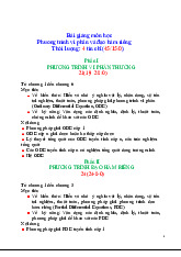 Bài giảng từ Chương 1 đến Chương 6 | Phương trình vi phân đạo hàm riêng | Trường Đại học Khoa học Tự nhiên, Đại học Quốc gia Hà Nội