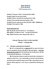 Tổng quan và Phân tích Đầu tư Môn Kinh tế đầu tư | Đại học Kinh Tế Quốc Dân