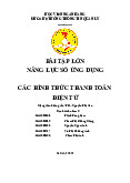 Bài tập lớn: Các hình thức thanh toán điện tử môn Năng lực số ứng dụng | Học viện Ngân hàng