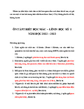 TOP 20 câu hỏi tự luận ôn tập học phần Triết học Mác - Lênin | Trường Đại học Quốc tế, Đại học Quốc gia Thành phố Hồ Chí Minh