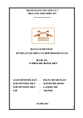 Báo cáo đề tài Ô nhiễm môi trường biển môn Kỹ thuật xây dựng và trình bày báo cáo | Đại học Công nghệ Giao thông vận tải