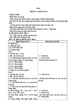 Giáo án Toán 2 sách Kết nối tri thức với cuộc sống (Cả năm) | Tuần 18