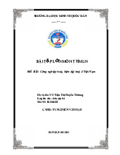 Công nghiệp hoá, hiện đại hoá ở Việt Nam | Bài tập lớn môn triết học mác - lênin
