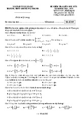 Đề giữa học kỳ 1 Toán 11 năm 2024 – 2025 trường THPT chuyên Vị Thanh – Hậu Giang