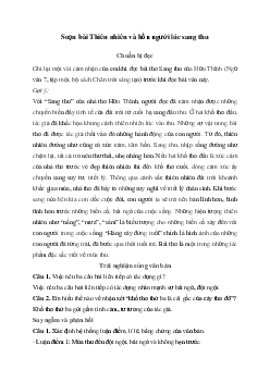 Soạn bài Thiên nhiên và hồn người lúc sang thu - Chân trời sáng tạo