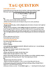 Tag Question Câu hỏi đuôi | Tiếng Anh 12