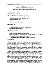 Chương 4: Mã hóa kênh kiểm soát lỗi trong hệ thống thông tin số môn Kỹ thuật thông tin vô tuyến | Học viện Công Nghệ Bưu Chính Viễn Thông