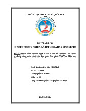 Quan điểm của chủ nghĩa Mác- Lênin về sứ mệnh lịch sử của giai cấp công nhân và sự vận dụng của Đảng ta ở Việt Nam hiện nay | Bài tập lớn môn Chủ nghĩa xã hội Neu