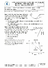 Đề thi cuối HKI học phần Vật Lý đại cương 1 (Cơ và nhiệt) năm 2024 - 2025 | Trường Đại học Khoa học tự nhiên, Đại học Quốc gia Thành phố Hồ Chí Minh