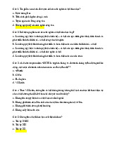Chương 1, 2, 3 - Trắc nghiệm môn Chủ nghĩa xã hội khoa học | Trường Đại học Tôn Đức Thắng