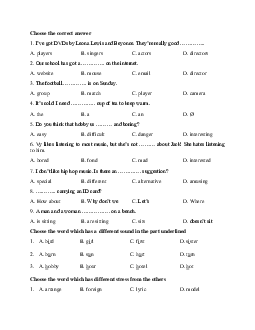 Đề thi giữa học kì 1 lớp 7 môn tiếng Anh | Chân trời sáng tạo
