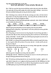 Tài liệu Chương 7: Ước lược môn Xác suất thống kê | Học viện Chính sách và Phát triển