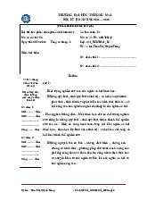 Bài thi học phần: chủ nghĩa xã hội khoa học - Mã số đề thi: 05 | Trường Đại học Thương Mại