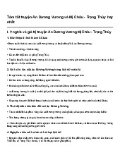 Tóm tắt truyện An Dương Vương và Mị Châu - Trọng Thủy hay nhất | Văn mẫu 10