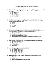 100 câu hỏi trắc nghiệm ôn tập môn lịch sử Đảng–Trường Đại học kinh tế thành phố Hồ Chí Minh  