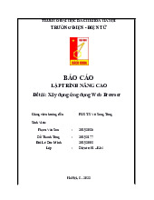 Báo cáo Xây dựng ứng dụng web browser môn Lập trình nâng cao | Trường Đại học Bách Khoa Hà Nội