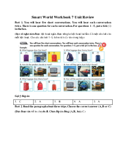 Smart World Workbook 7 Unit 7 Review