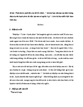 Phân tích luận điểm của Hồ Chí Minh "Nước được độc lập mà dân không được tự do hạnh phúc thì độc lập còn có nghĩa lí gì" và liên hệ thực tiễn Việt Nam hiện nay | Môn Tư tưởng Hồ Chí Minh - Đại học Kinh Tế Quốc Dân