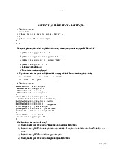 CÂU HỎI LẬP TRÌNH HƯỚNG ĐỐI TƯỢNG | Môn Lập trình hướng đối tượng- Trường Đại học Lao động - Xã hội