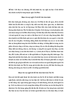 Văn mẫu lớp 11: Đoạn văn suy nghĩ về chi tiết bát cháo hành của Thị Nở | Kết nối tri thức