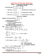 Đề Cương Ôn Thi Toán 9 Học Kỳ 2 Có Đáp Án