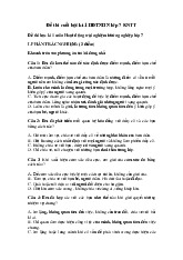 Đề thi học kỳ 1 môn Hoạt động trải nghiệm lớp 7 năm học 2024 - 2025 - Đề số 3 | Bộ sách Kết nối tri thức