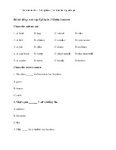 Đề thi giữa học kỳ 1 môn Tiếng Anh lớp 5 năm học 2024 - 2025 - Đề số 2 | Bộ sách Global Success