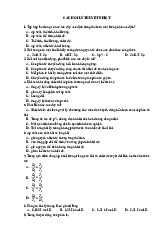 Câu hỏi lý thuyết nhiệt | Vật lí 10