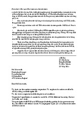 English Business Letter to Home Designs Ltd | Đại học Lạc Hồng