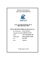 Báo cáo chuyên đề học phần kiểm thử phần mềm | Trường đại học Điện Lực