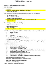 Câu hỏi trắc nghiệm ôn tập Triết học Mác- Lênin có đáp án