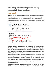 Cách để người khác không thấy mình like, comment trên trang Facebook