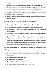 Case Study 1: Delegation of Authority & Supervisor Responsibilities môn Principle of Management | Trường Đại học Quốc tế, Đại học Quốc gia Thành phố Hồ Chí Minh
