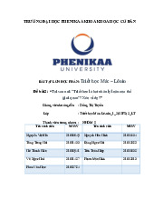Tại sao nói: “Triết học là hạt nhân lý luận của thế giới quan”? Nêu ví dụ? | Bài tập lớn học phần Triết học Mác - Lênin