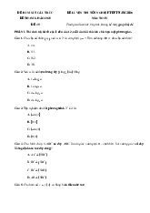 Đề thi thử tốt nghiệp THPT 2025 môn Toán bám sát đề minh họa - Đề 45